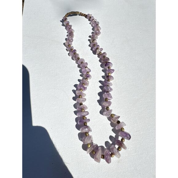 Vintage Amethyst Bead Necklace - Picture 3 of 4